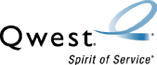 Qwest logo and link